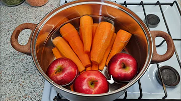 Зачем я варю 1 кг моркови с яблоками?  Такого в магазине не купишь! Так мало кто готовит, а зря.
