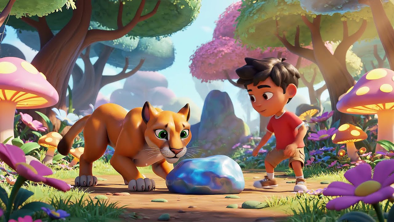 Five Little Cougars Hunt Hunt Hunt | Nursery Rhymes for Kids & Baby Songs