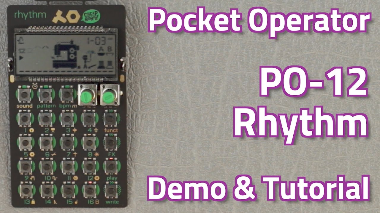 Teenage Engineering Pocket Operator Po 12 Rhythm Demo Tutorial Youtube