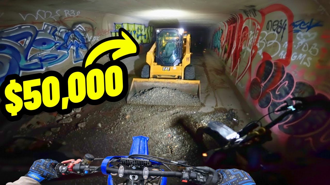 Обнаружен УГНАННЫЙ мини-погрузчик глубоко под Лос-Анджелесом!!