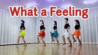 What a Feeling Line Dance (Phrased  Improver)/Wandy Hidayat (INA)-December 2022