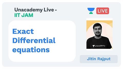 Exact Differential equations by Jitin Rajput