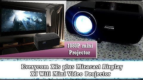 Everycom X7s Plus Android WiFi 1800 lumens 1080P HD: Unboxing and Review, EBay Aliexpress