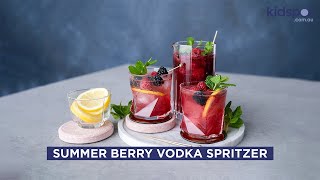 Summer berry vodka spritzer