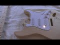 Stratocaster guitar kit build
