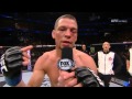 Nate Diaz Uncensored!!  Calls out Conor McGregor. Post fight interview