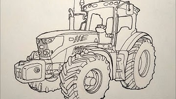 How to Draw a John Deere Tractor