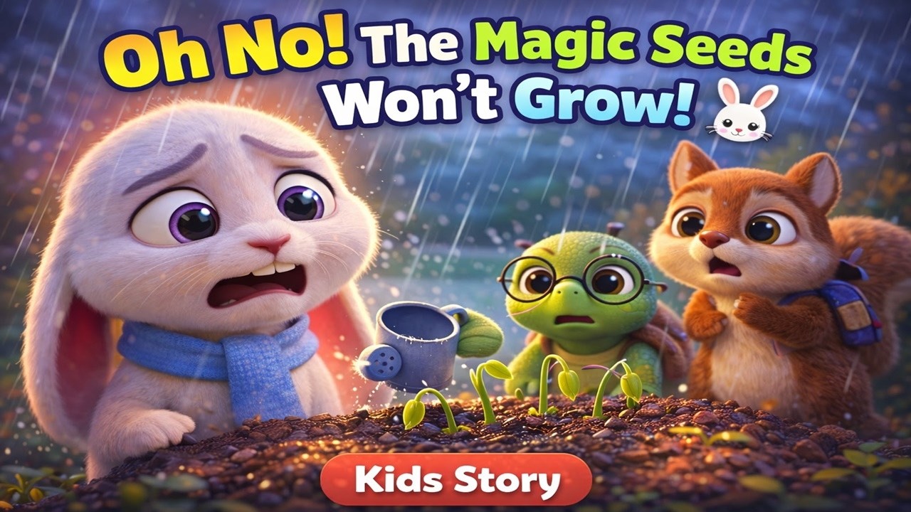 О нет! Волшебные семена не прорастут! 🐰🌱 | Детская история