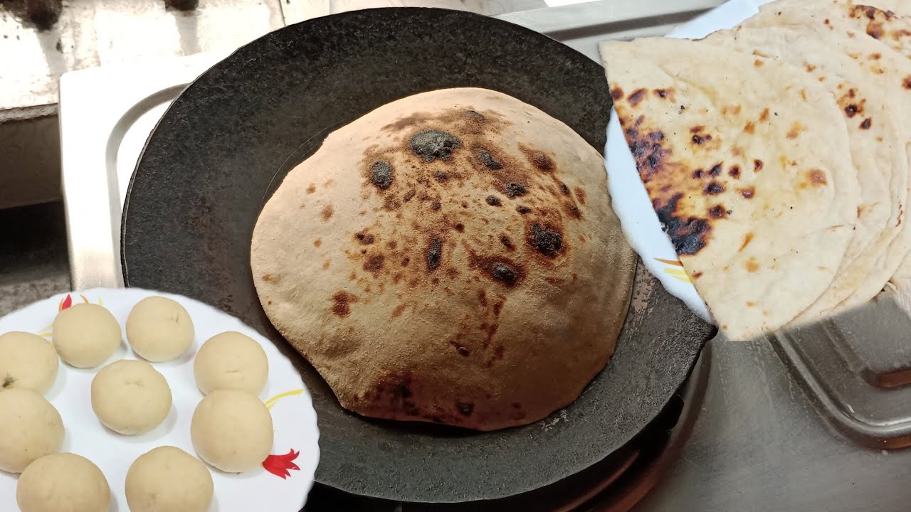 Atta tandoori roti on tawa| wheat tandoori roti without tandoor#atta ...