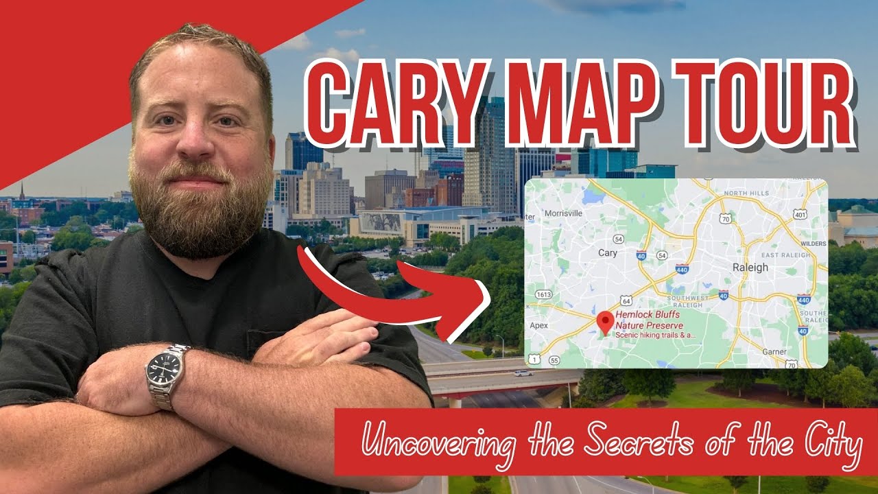 Exploring Cary North Carolina | An EPIC Virtual Map Tour Of Cary North ...
