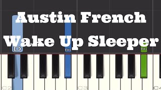 Austin French - Wake Up Sleeper Piano Tutorial with Lyrics