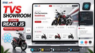 🏍️ **TVS SHOWROOM WEBSITE USING REACT JS | FRONTEND PROJECT | React JS Project for Beginners**
