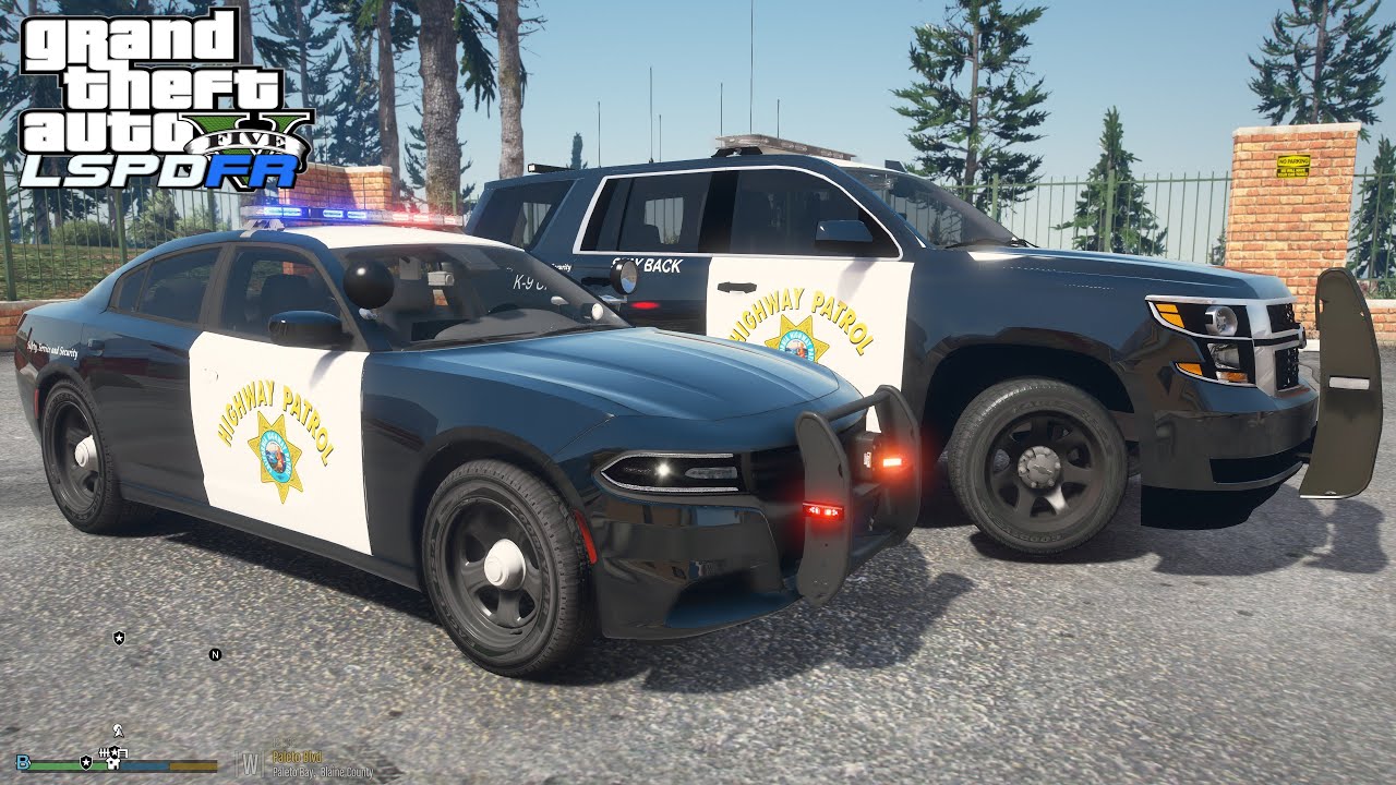 GTA 5 LSPDFR - California Highway Patrol - Night Patrol (NVE) - YouTube