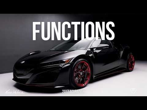 6k-Mile 2017 Acura NSX Customized by Acura | Functions - YouTube