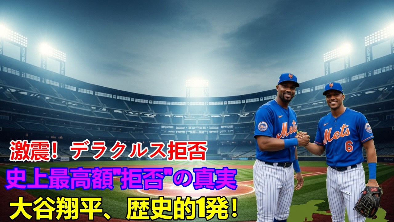 MLB激震！デ・ラ・クルス「史上最高額」拒否の真実！大谷翔平、歴史を塗り替える一発！【野球界のタブーと未来】