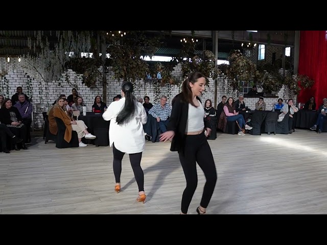 A duo performance set to Do You Love Me by The Contours. This routine showcases musicality, timing, partner work, and pe