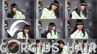 IS GORGIUS HAIR A SCAM? THIS TRUE SCALP YAKI BANG WIG IS DOING IT FOR ME