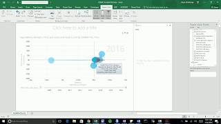 Pivot Chart example (pt 2) bubble charts (from 2016)