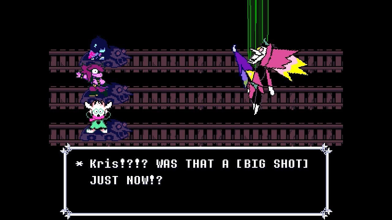 So i found secret text in big shot : r/Deltarune