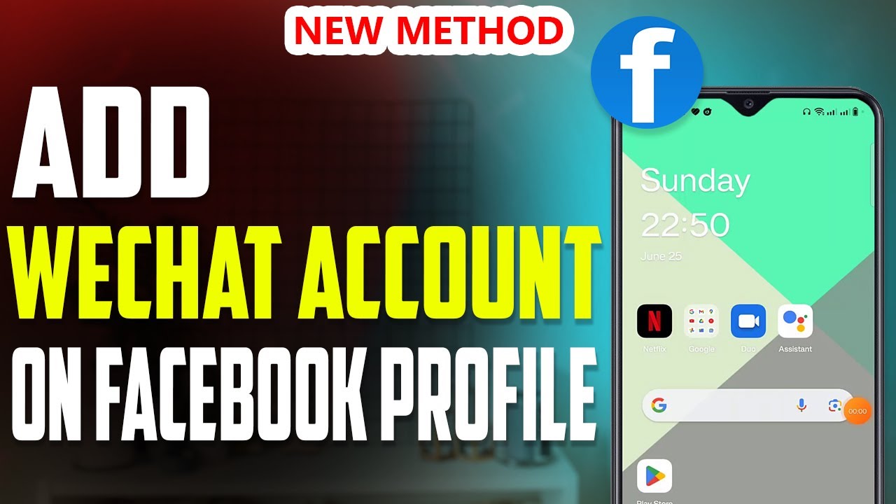 How to add wechat account on facebook profile 2023 youtube
