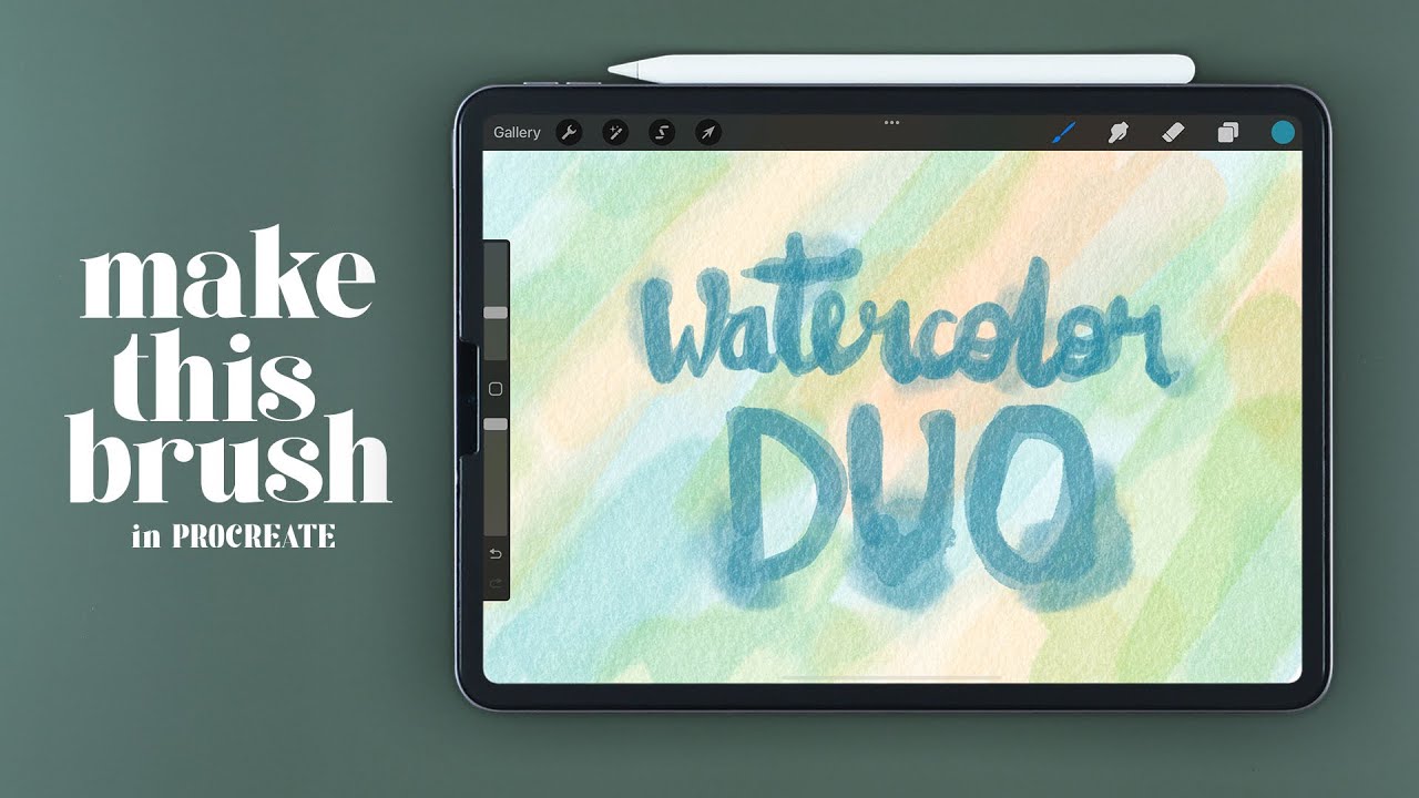 Create Watercolor Duo Brush in PROCREATE