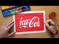 How to draw the new Coca Cola logo 2021