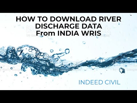 How to download discharge data from India WRIS || Indeed Civil