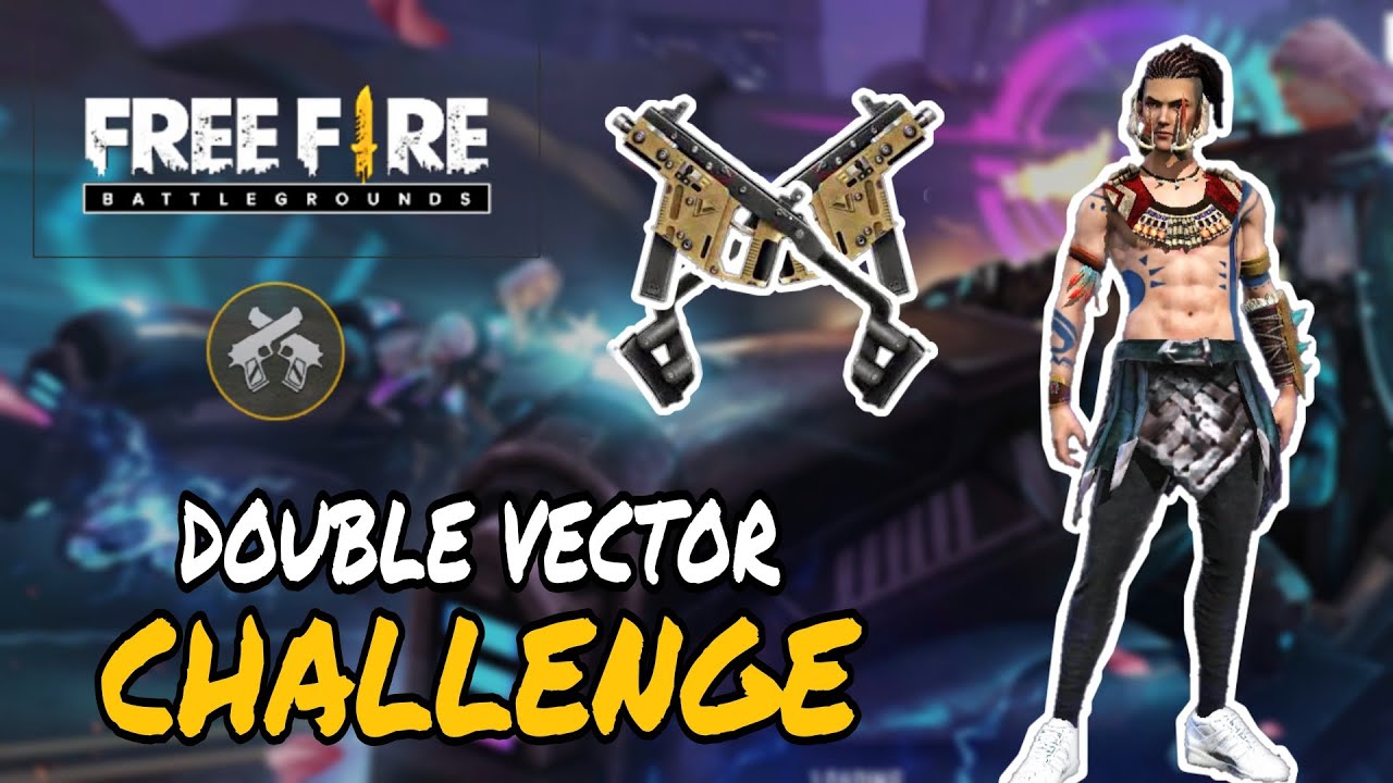 FREE FIRE new update double vector gun challenge ( mobile gameplay )