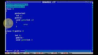 C++ | inheritance 'Single inheritance Protected mode' | CodeLearning