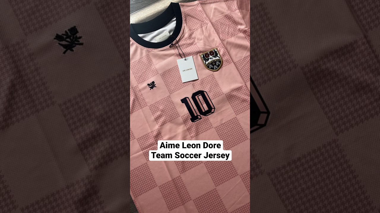 Aime Leon Dore Team Soccer Jersey Pink for Men