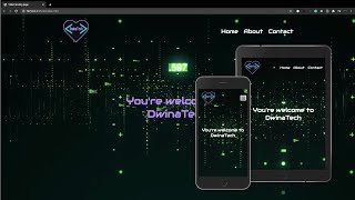 Landing page with full screen background video & responsive animated navBar