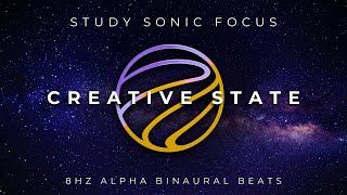 Creative State - 8Hz Alpha Brainwaves - Binaural Beats for Creative Flow and Calm Focus