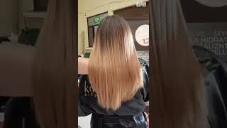🟠Alisado PROGRESIVO Brasileño Kostume 01 Zero Uno 🟡 en un cabello procesado, decolorado y maltratado