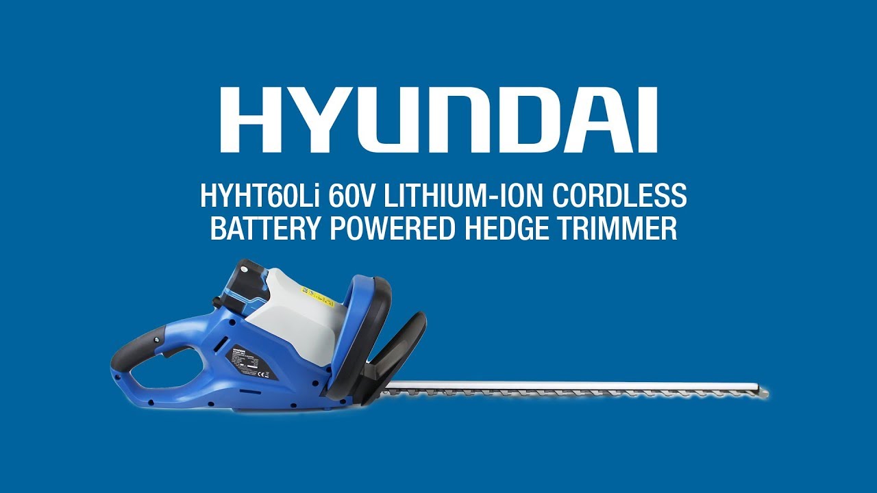 hyundai cordless hedge trimmer