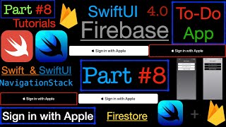 PART #8 To-Do App SwiftUI & Firebase  &  Firestore & Sign In with Apple. screenshot 1