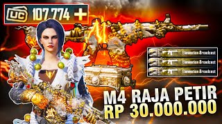 AKU TOP UP RP 30.000.000 BELI M4 RAJA PETIR! M416 SILVER GURU MAX LEVEL PUBGM