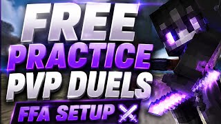 FREE Minecraft PvP Practice + FFA + Duels Setup! (Best 1.21 Server Setup)
