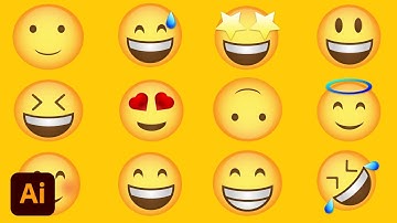 Learn how to create Emojis in adobe illustrator