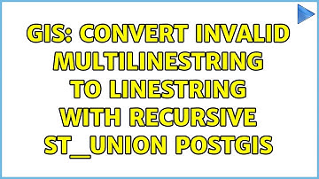 GIS: Convert invalid multilinestring to linestring with recursive ST_Union PostGIS (2 Solutions!!)