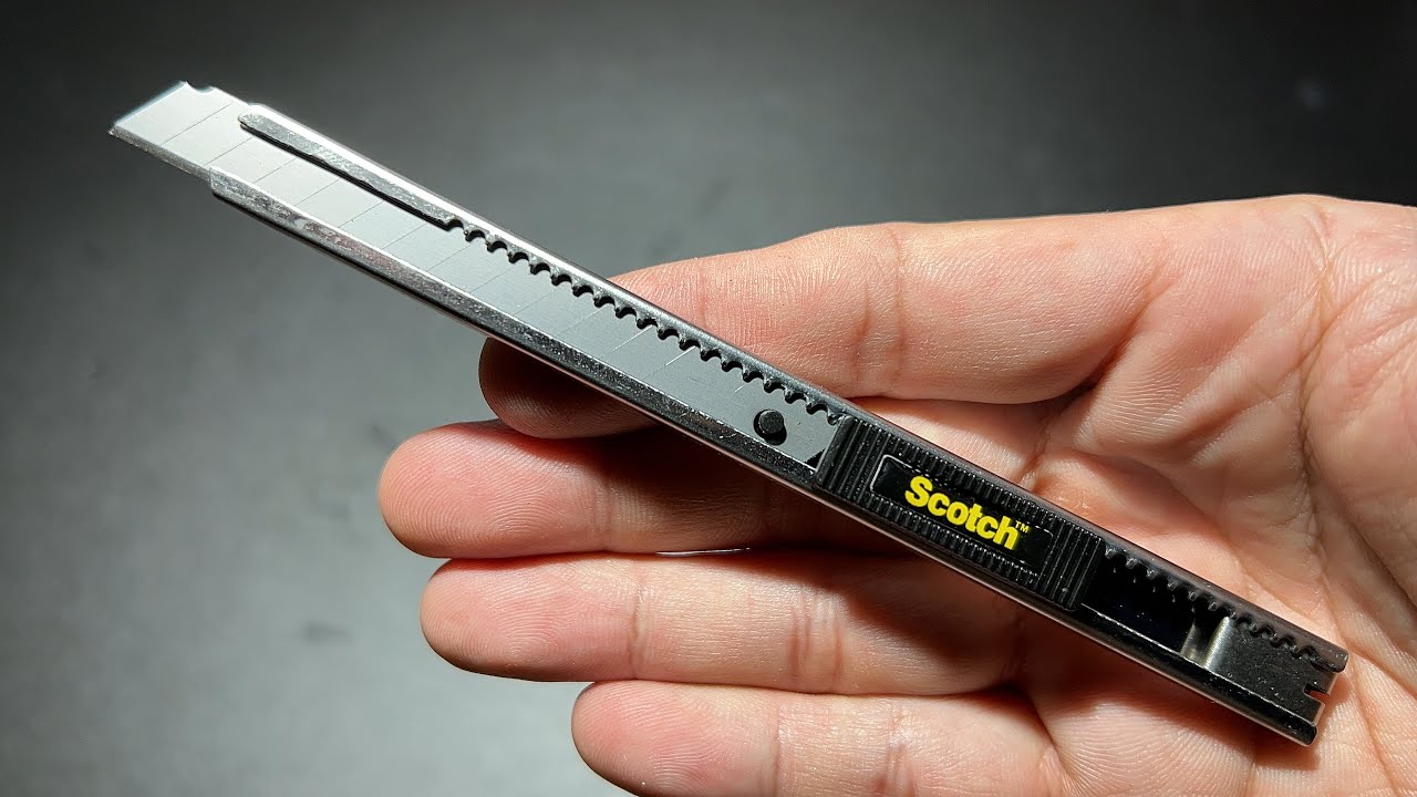 Scoth Cutter SCOTCH 3M CUTTER 45S ยืม มีดคัทเตอร์งานทั่วไป ขนาดเล็ก ราคาไม่แรง - YouTube