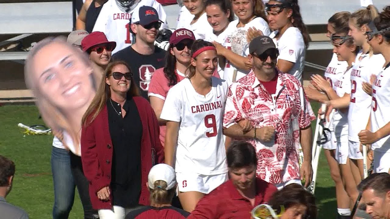Three accomplished Stanford seniors honored before final women's lacrosse game on The Farm football score
