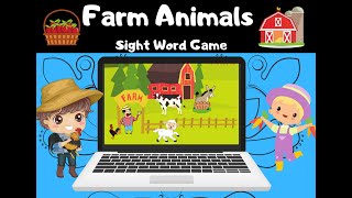 Farm Animals - Sight Word Game - Boom Learning Cards Distance Learning screenshot 4