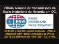 RADIO NEDERLAND - PONTO DE ENCONTRO (Carlos Lagoeiro) Parte 03 - SW 15.315 kHz. (18/09/1994)