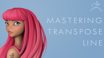 How to use the TRANSPOSE LINE in Zbrush P1 - 60 Second Tutorial