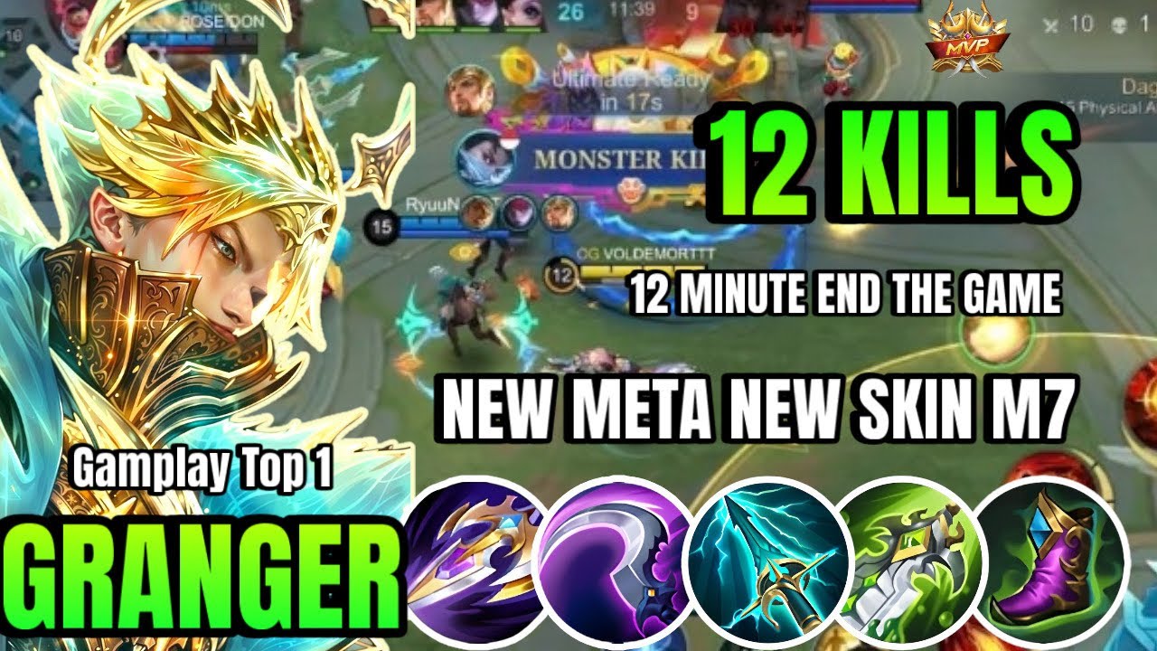NEW UPDATE GRANGER GAMEPLAY AND NEW BUILD- Mobile Legends Bang Bang