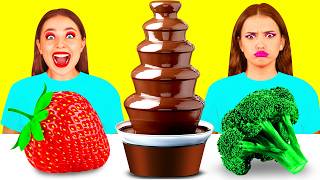 Desafío De Fuente De Chocolate | Batalla Comestible por BaRaFun Challenge