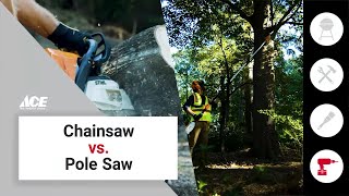 Chainsaw vs. Pole Saw | Ace Hardware