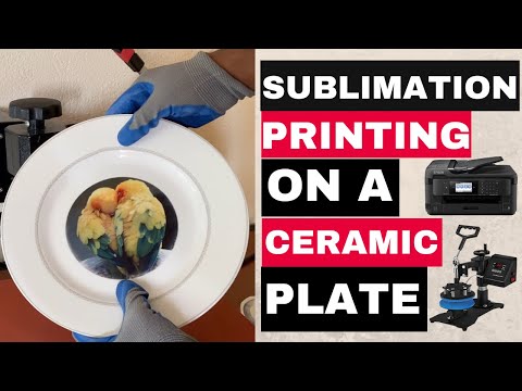 Sublimation Printing on a Ceramic Plate 