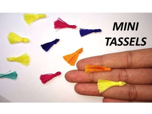 How to make mini tassels // DIY tassels at home // How to make mini tassels  at home very easy 