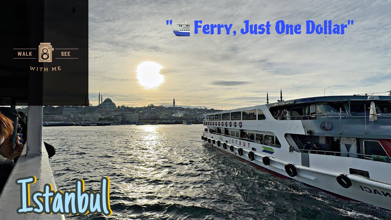 [4K] Exploring Istanbul's Seaside: Cross-Continental Adventure for $1